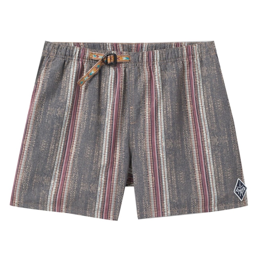 Prana Striped Gray Multicolor Men's Shorts